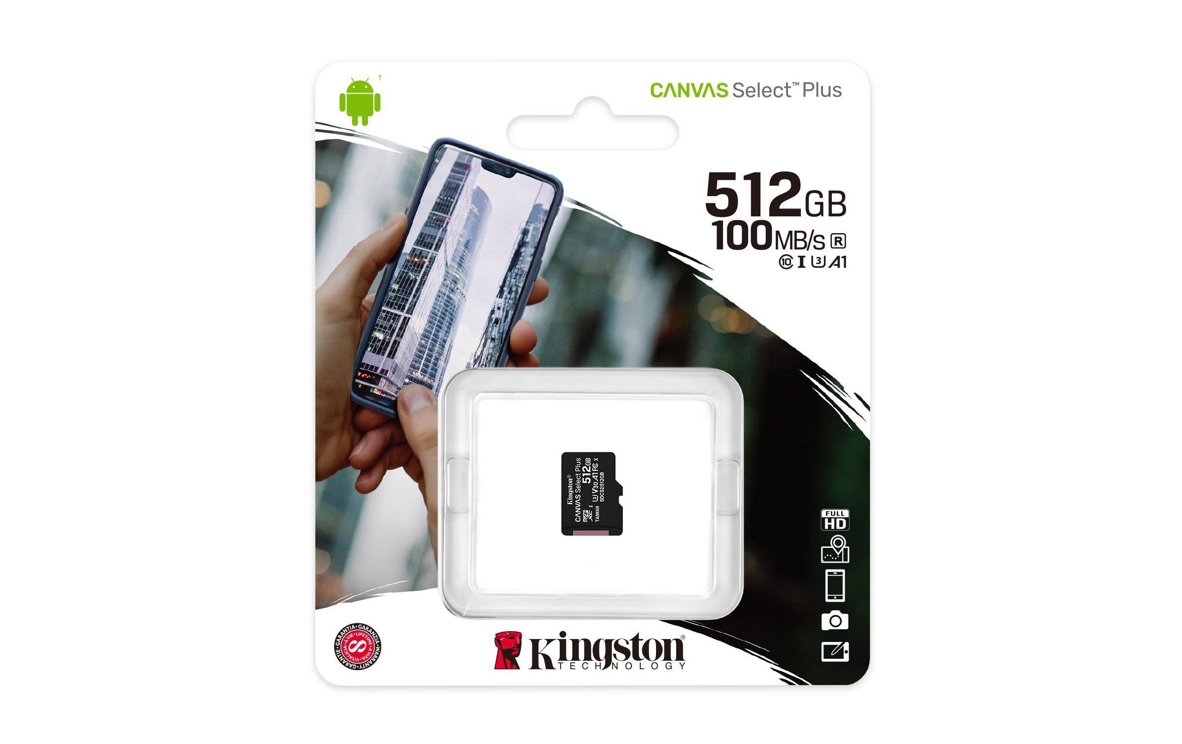 Kingston microSDXC-Karte Canvas Select Plus 512 GB