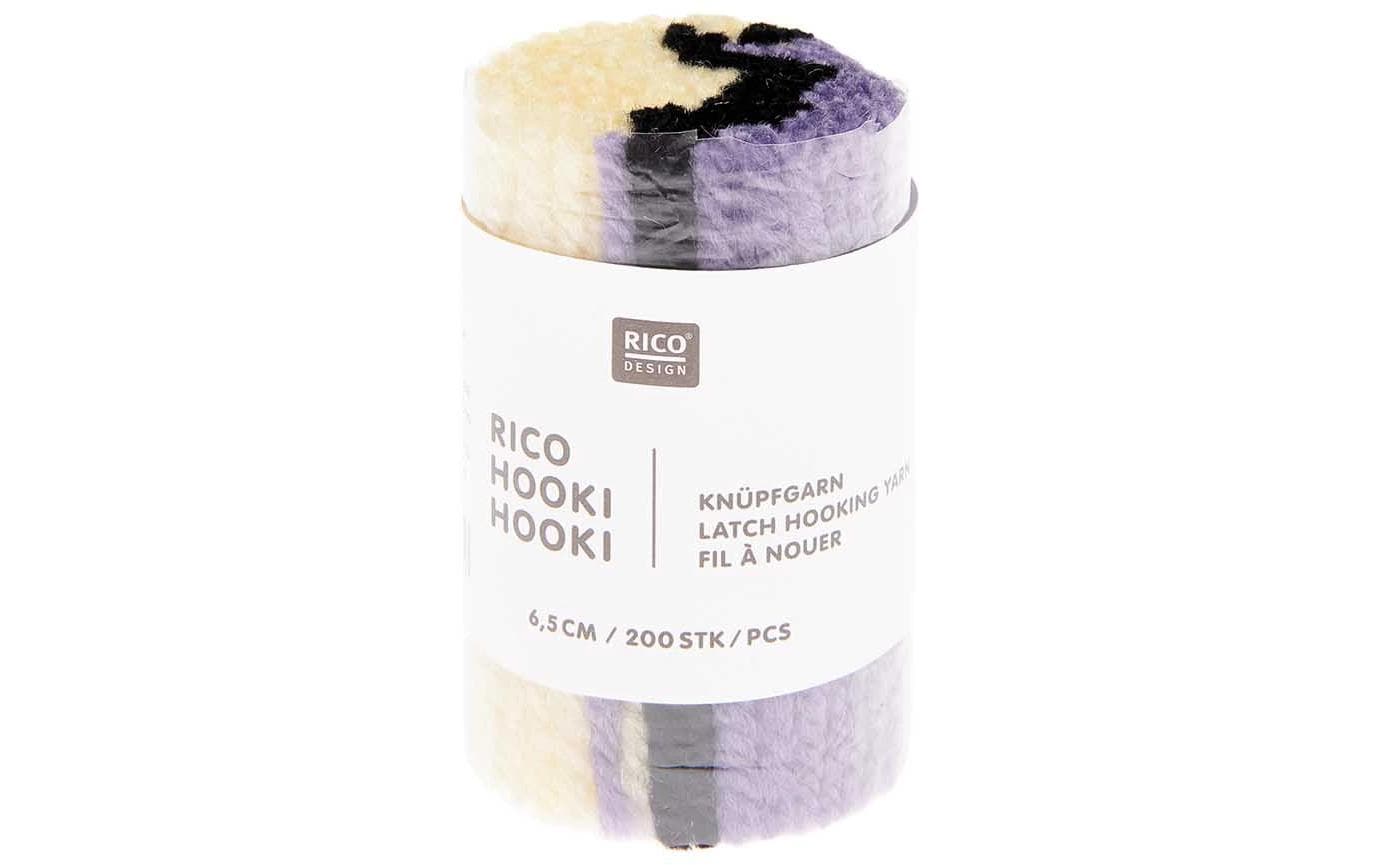 Rico Design Rico Hooki Hooki Knüpfgarn, marmoriert Hellgelb