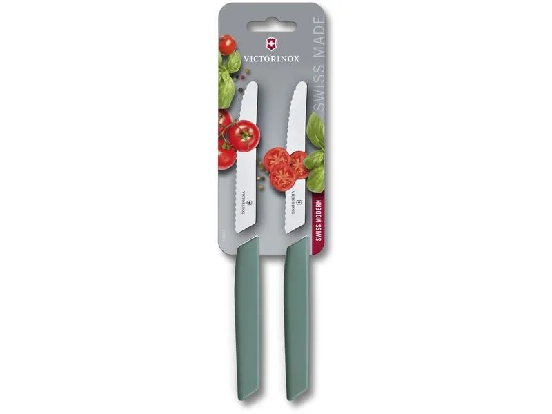 Victorinox Tafelmesser Swiss Modern 2 Stück, Sage Victorinox Tafelmesser Swiss Modern 2 Stück, Sage