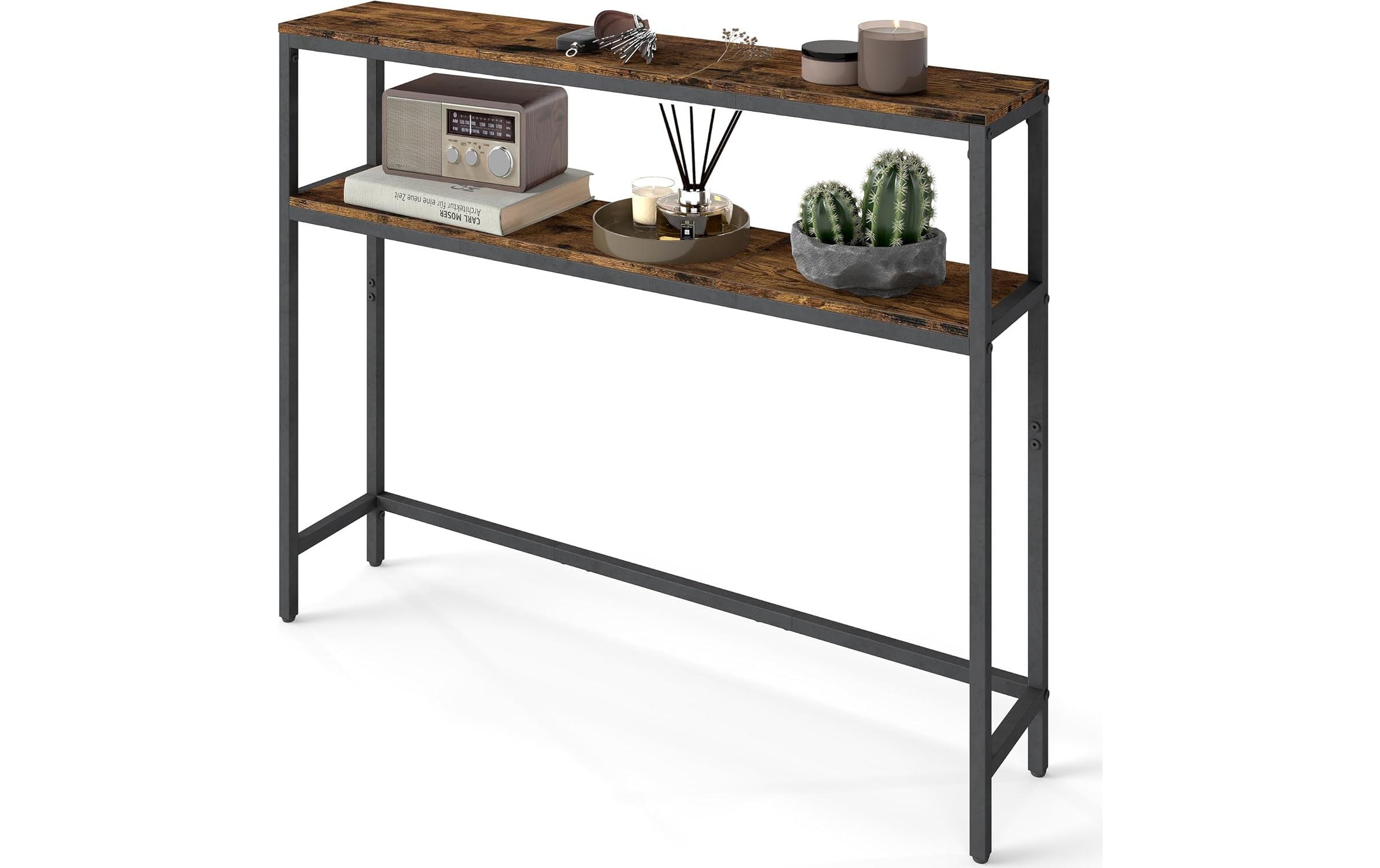 VASAGLE Konsolentisch 100 x 80.5 cm, Schwarz