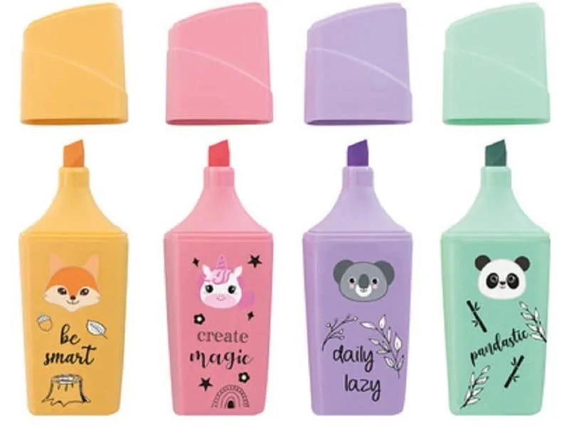Eberhard Faber Textmarker Mini Animal 4 Stück