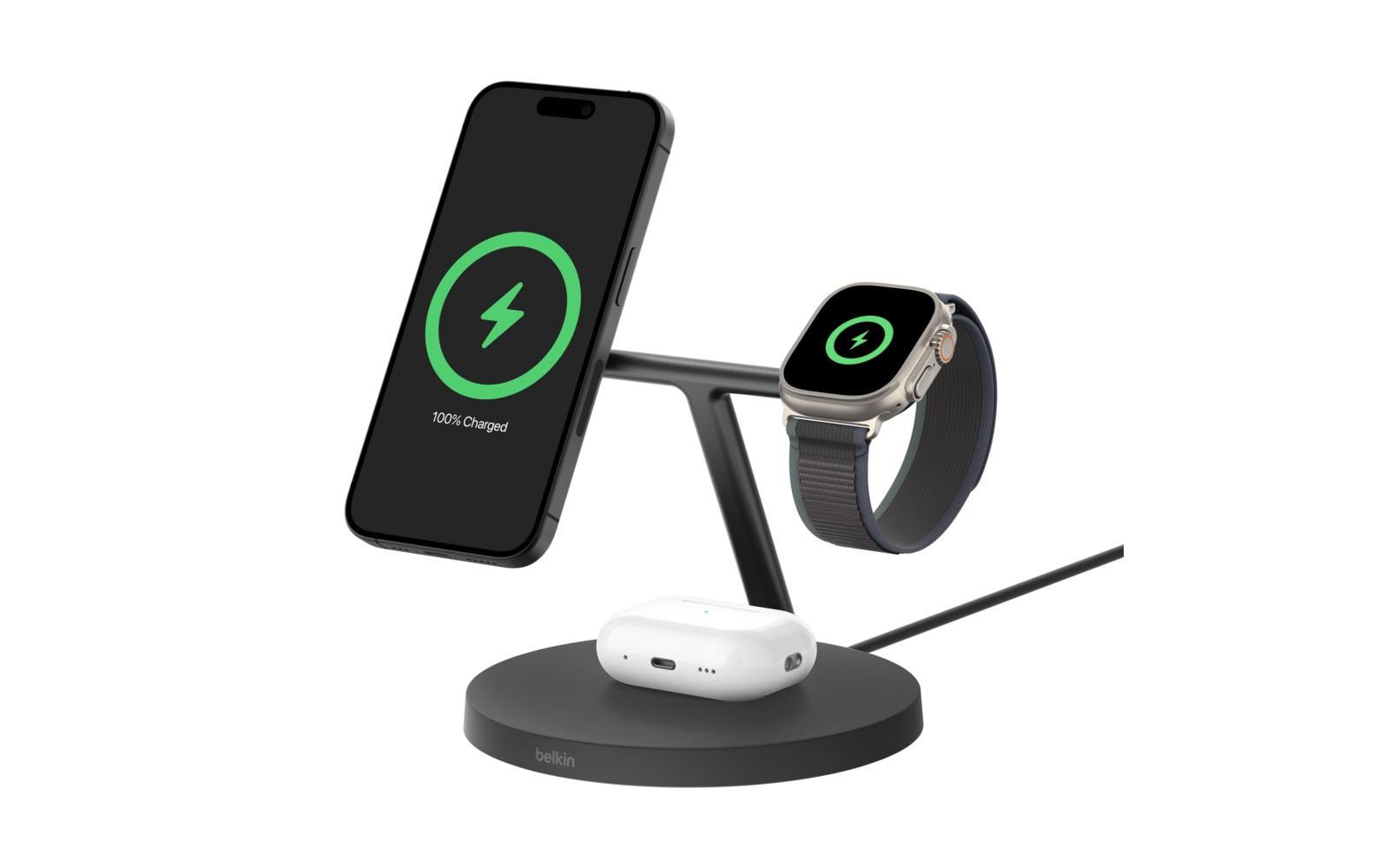 Belkin Wireless Charger BoostCharge Pro 3in1 Schwarz