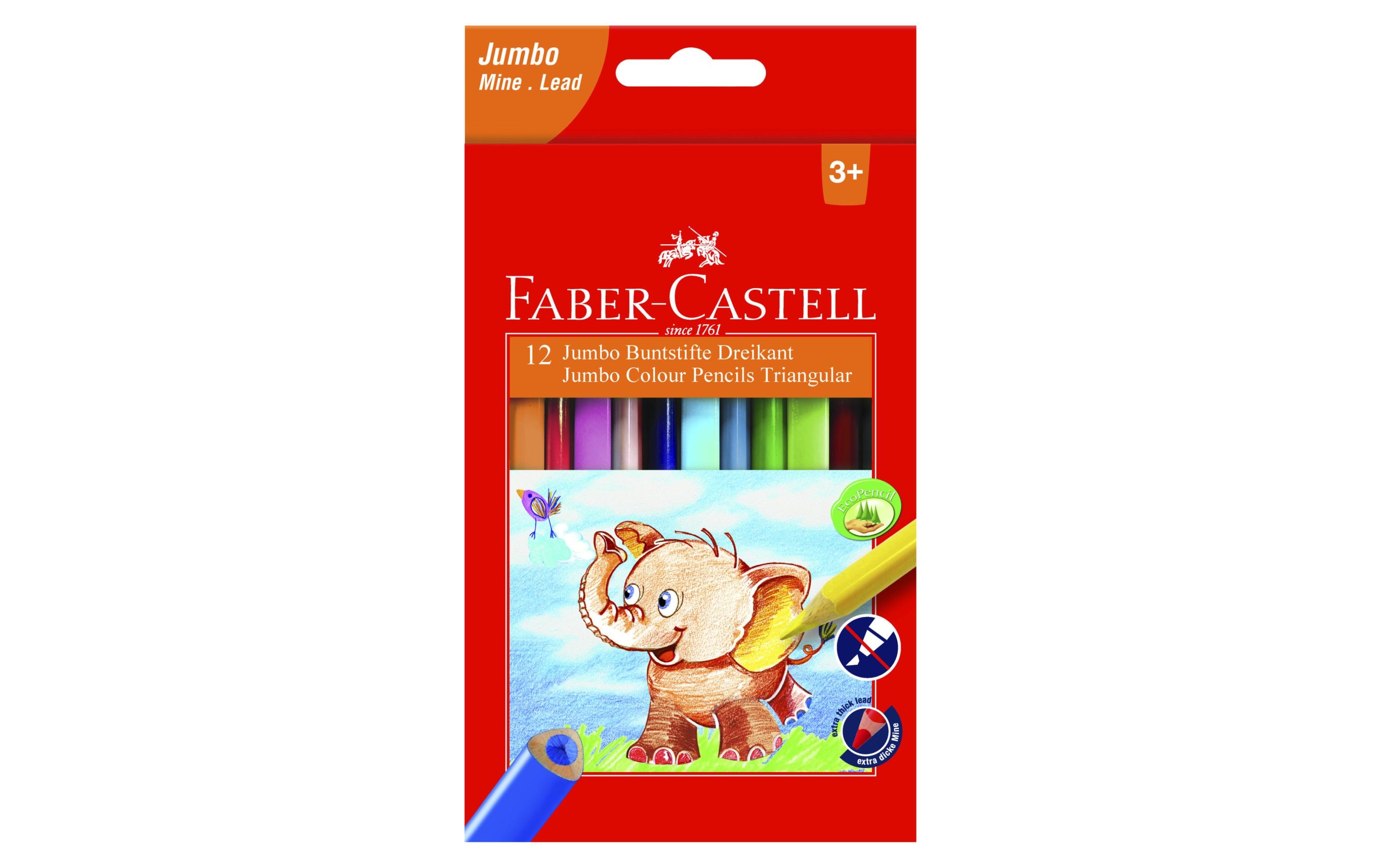 Faber-Castell Farbstifte Jumbo 12er Kartonetui
