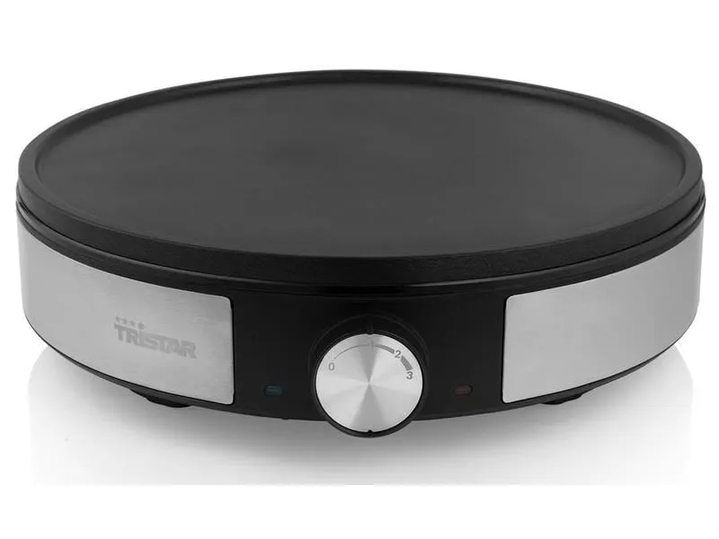 Tristar Crêpe Maker BP-2638 1200 W, Schwarz/Silber
