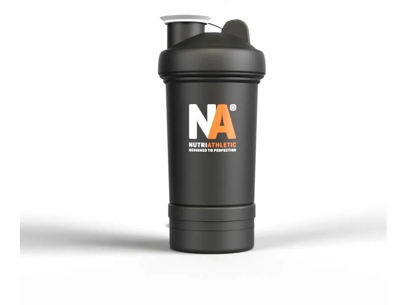 NUTRIATHLETIC Shaker 500 ml, Schwarz/Transparent NUTRIATHLETIC Shaker 500 ml, Schwarz/Transparent