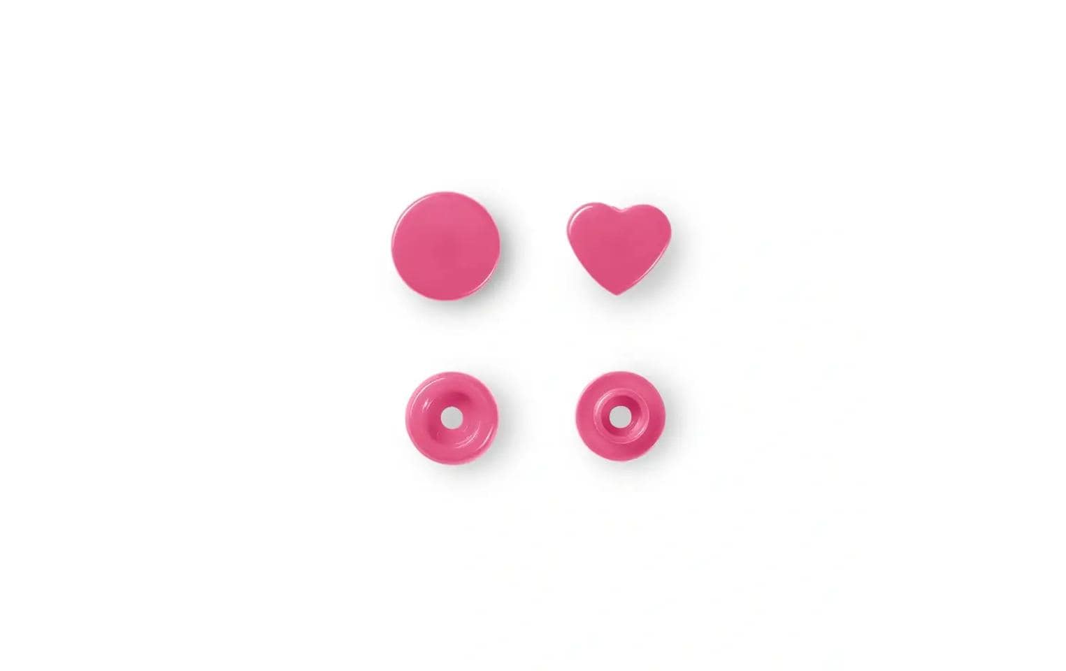 Prym Druckknöpfe Color Snaps Herz, Pink, 12.4 mm, 30 Stück Prym Druckknöpfe Color Snaps Herz, Pink, 12.4 mm, 30 Stück