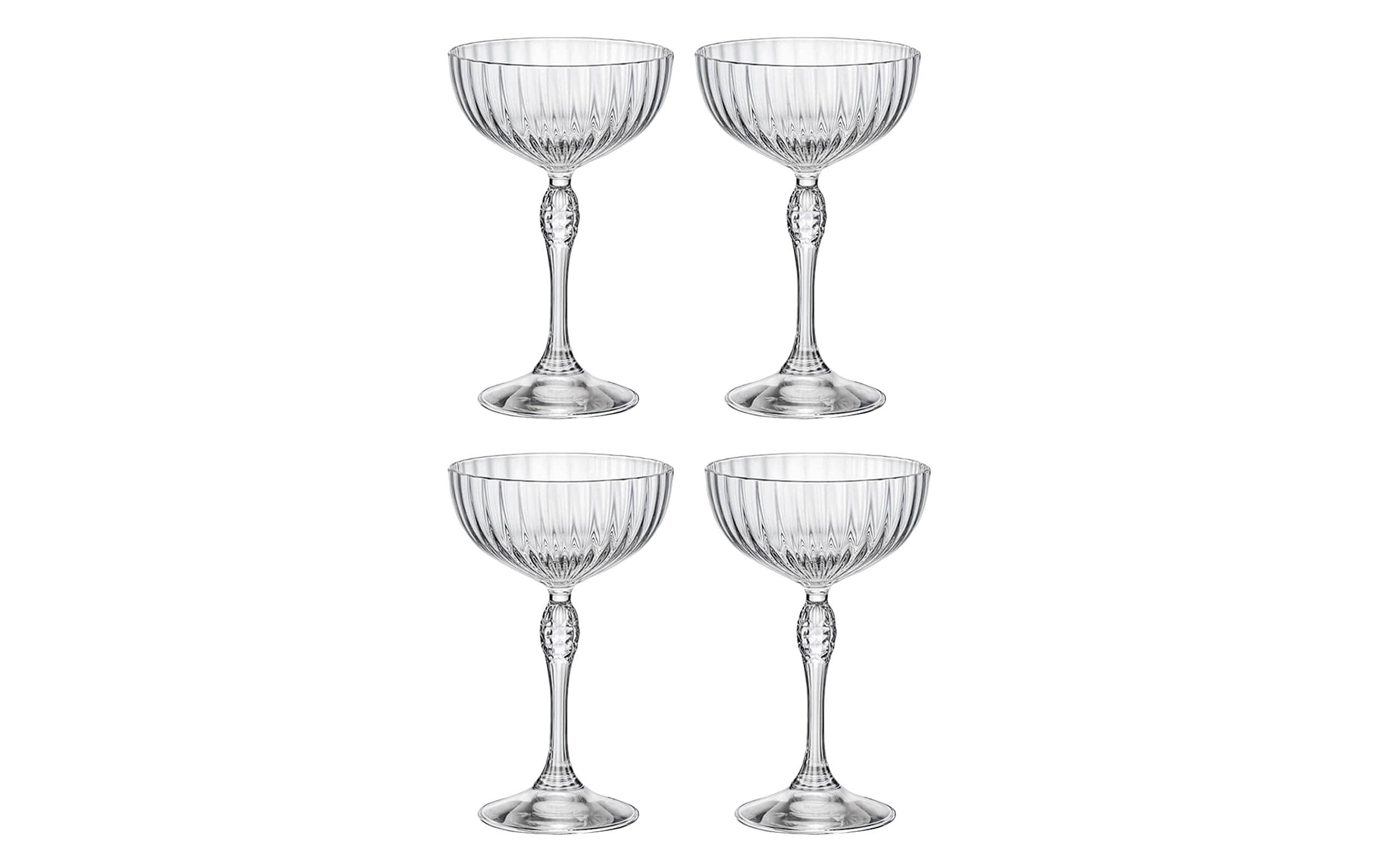 Bormioli Rocco Cocktailglas America 20s 230 ml, 4 Stück, Transparent