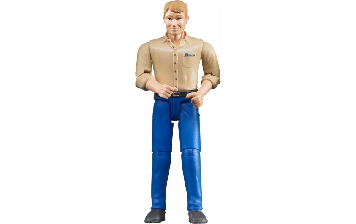 Bruder Spielwaren Figur Mann mit blauer Hose Bruder Spielwaren Figur Mann mit blauer Hose