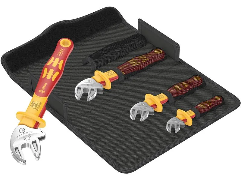 Wera Maulschlüssel 6004 Joker VDE 4 Set, Selbstjustierend, 4-tlg