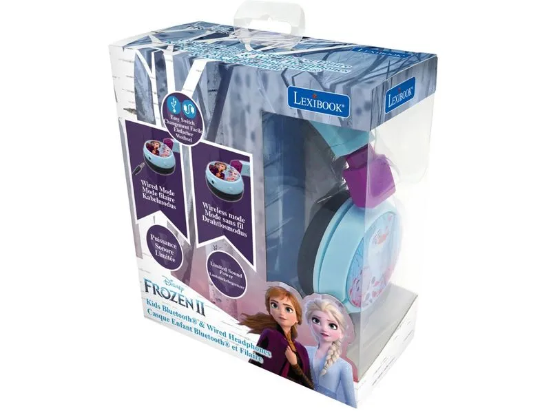 Lexibook Kinderkopfhörer Disney Frozen 2-in-1-Bluetooth