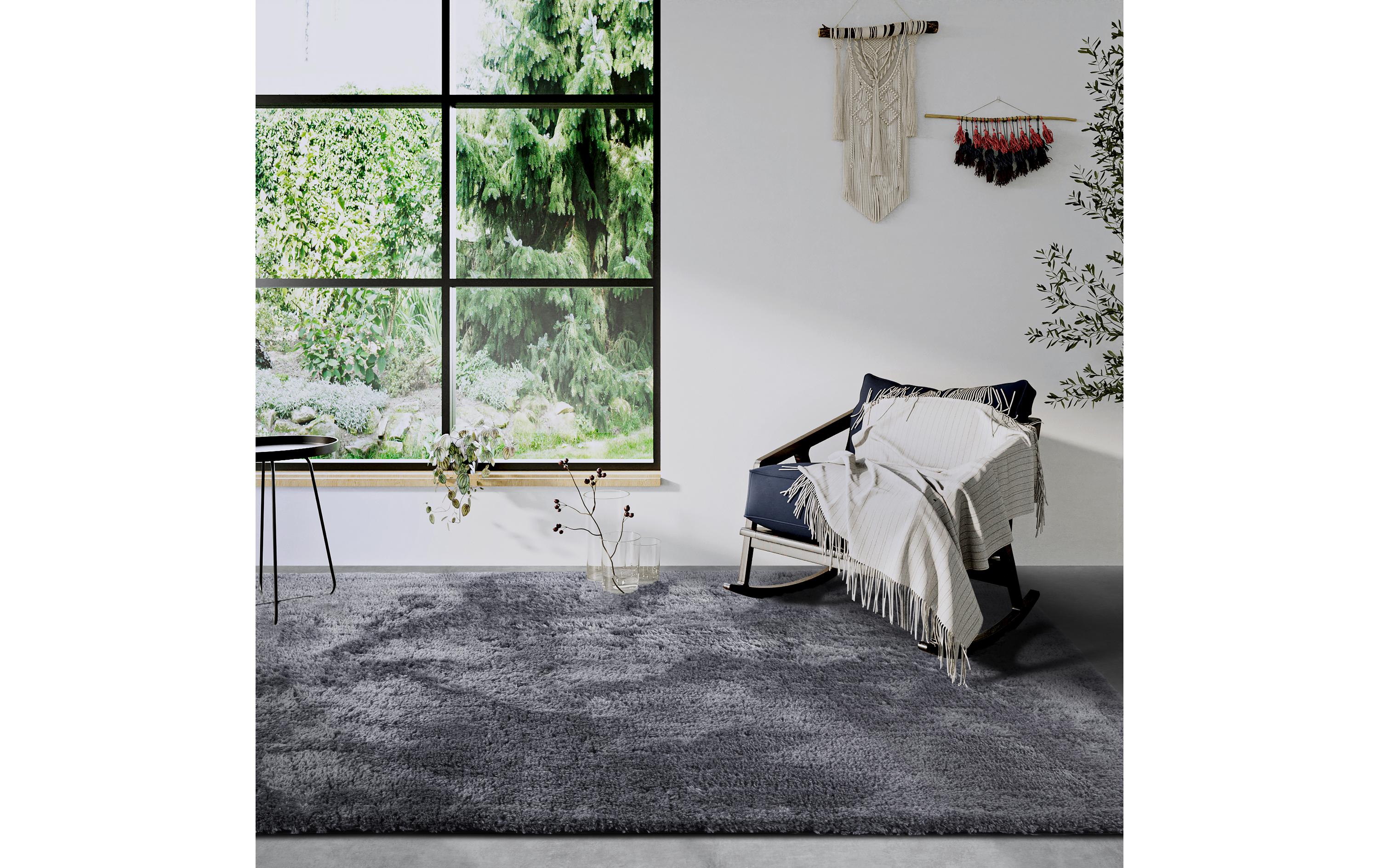 Hanse Home Teppich Myk Olaf 160 x 230 cm, Dunkelgrau
