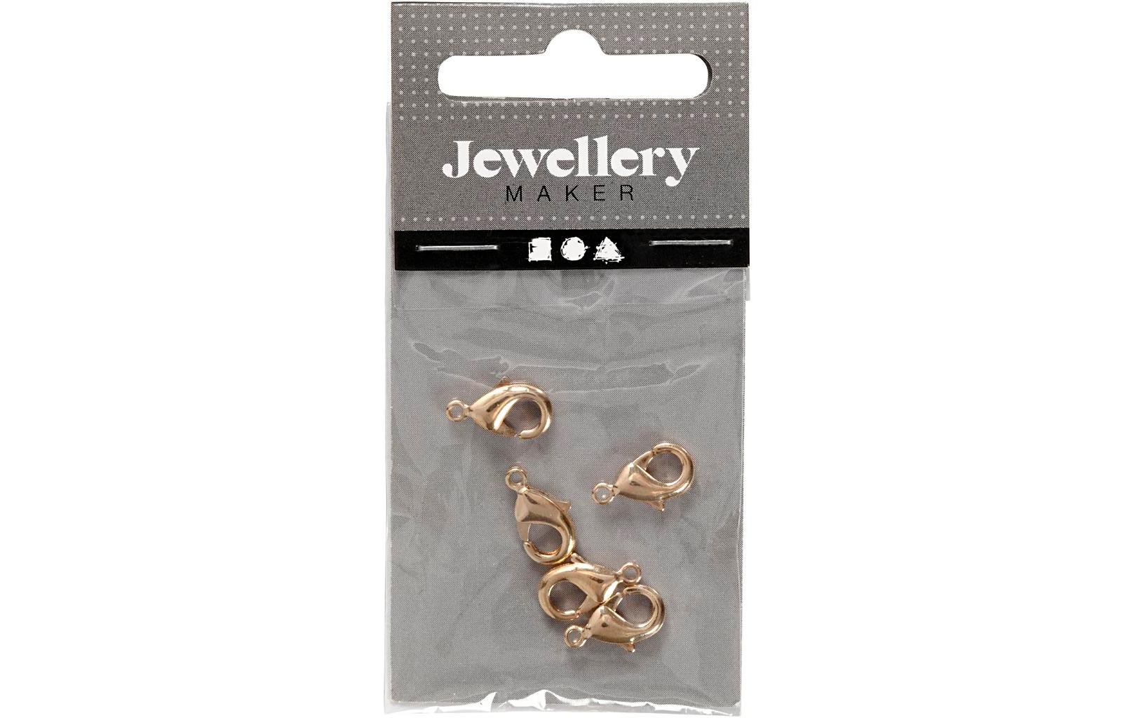 Creativ Company Verschluss Karabiner 5 Stück, 10 mm, Gold Creativ Company Verschluss Karabiner 5 Stück, 10 mm, Gold