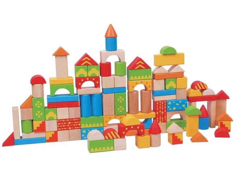 Spielba Holzspielwaren Bauklötze Holzbausteine 100 Stück Spielba Holzspielwaren Bauklötze Holzbausteine 100 Stück