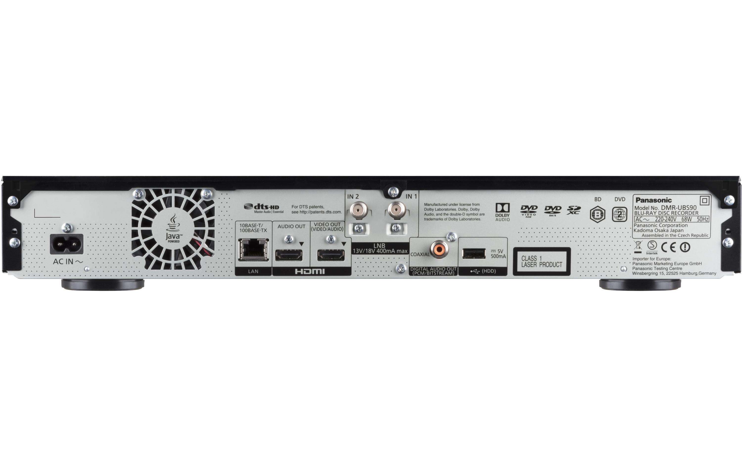 Panasonic Blu-ray Recorder DMR-UBS90 Schwarz Panasonic Blu-ray Recorder DMR-UBS90 Schwarz