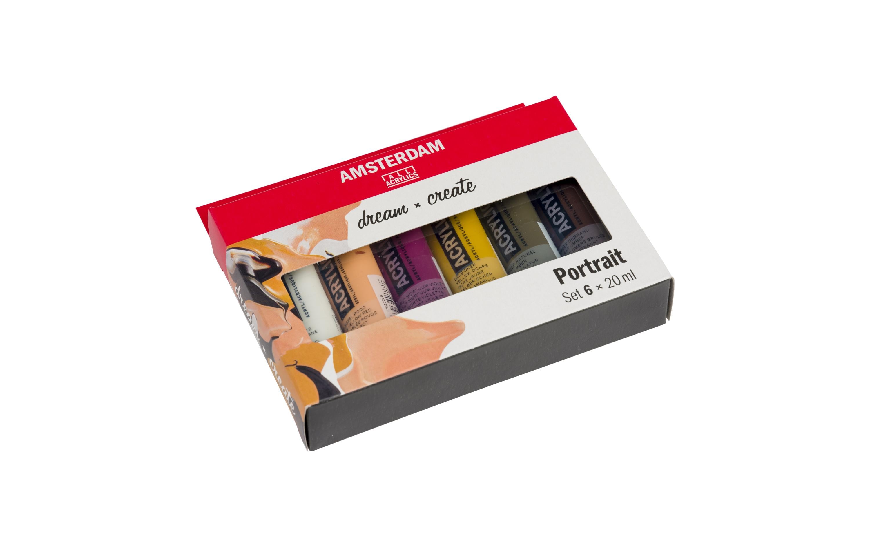 Amsterdam Acrylfarbe Portrait 6 Tuben à 20 ml Amsterdam Acrylfarbe Portrait 6 Tuben à 20 ml