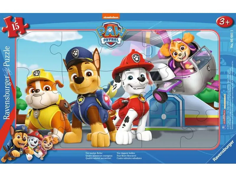 Ravensburger Kleinkinder Puzzle Paw Patrol – Vier mutige Retter Ravensburger Kleinkinder Puzzle Paw Patrol – Vier mutige Retter