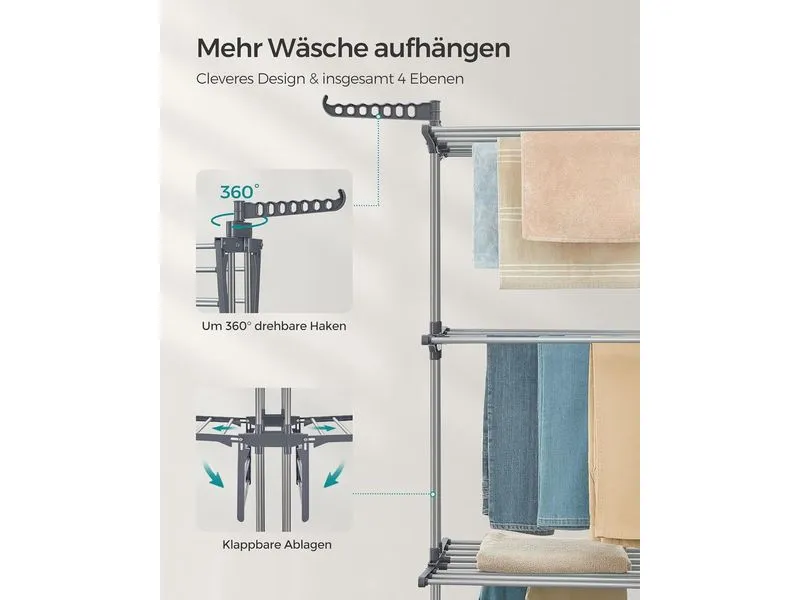 Songmics Turmtrockner 126.6 x 64.2 x 169.2 cm