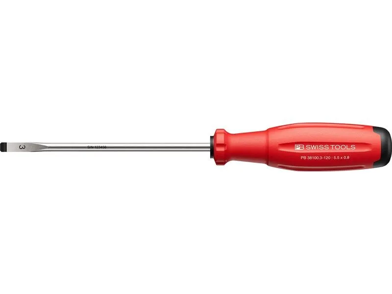 PB Swiss Tools Schlitz-Schraubenzieher 38100 SwissGrip Evo 120 mm Schlitz PB Swiss Tools Schlitz-Schraubenzieher 38100 SwissGrip Evo 120 mm Schlitz
