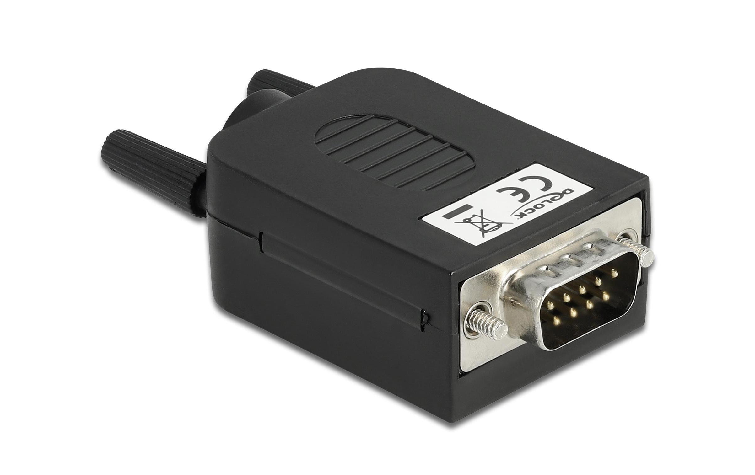 Delock Adapter DB9 - Terminalblock Stecker, mit Gehäuse Delock Adapter DB9 - Terminalblock Stecker, mit Gehäuse