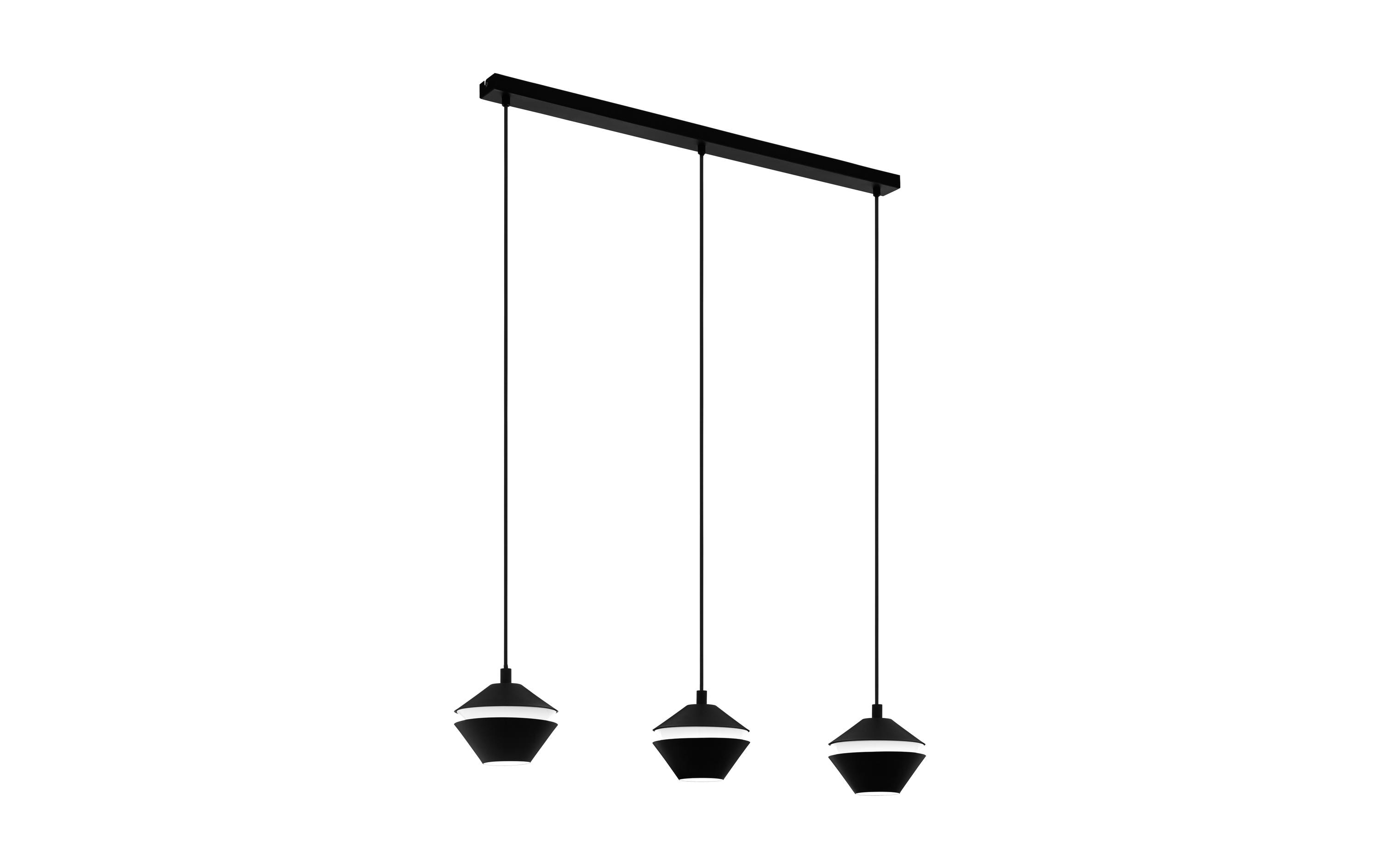 EGLO Leuchten Pendelleuchte PERPIGO 3x GU10, Schwarz/Weiss EGLO Leuchten Pendelleuchte PERPIGO 3x GU10, Schwarz/Weiss