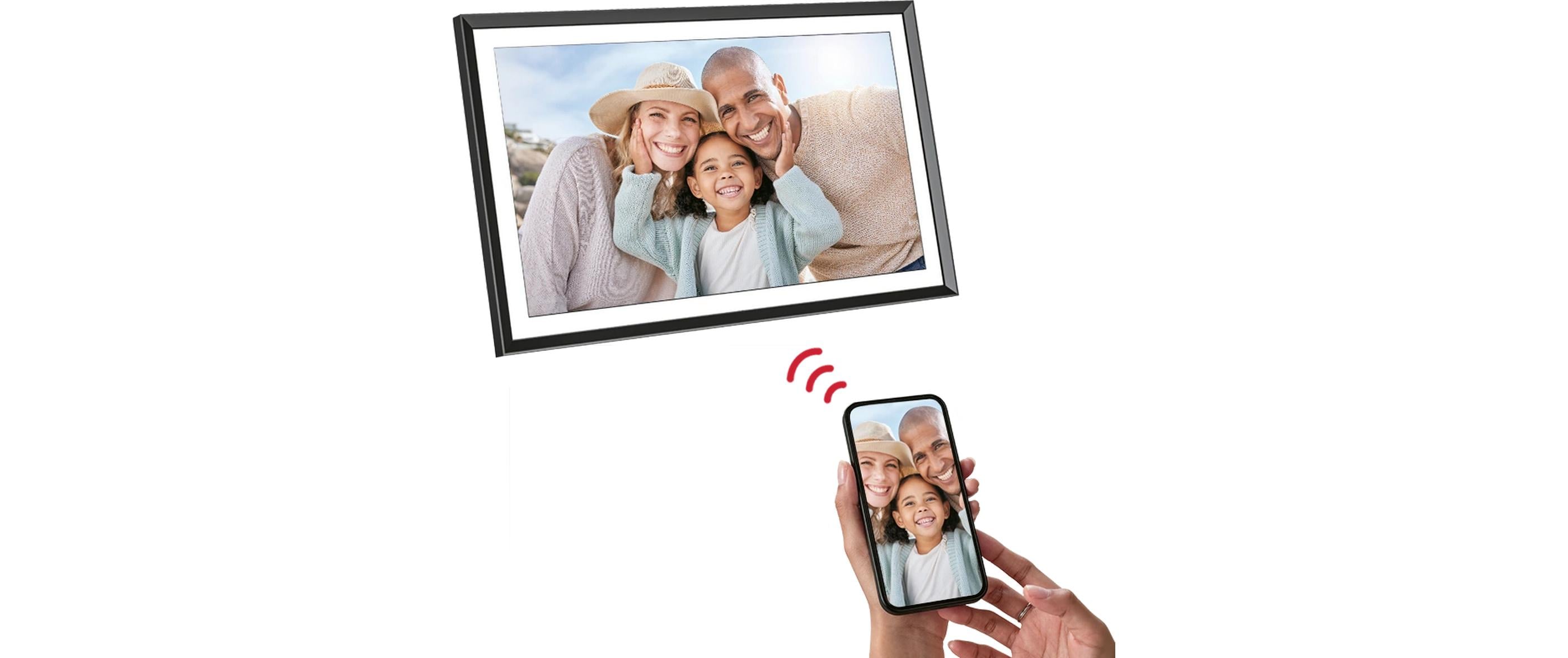 Agfa Digitaler Bilderrahmen Realiview APF1560WiFi 15.6 Schwarz