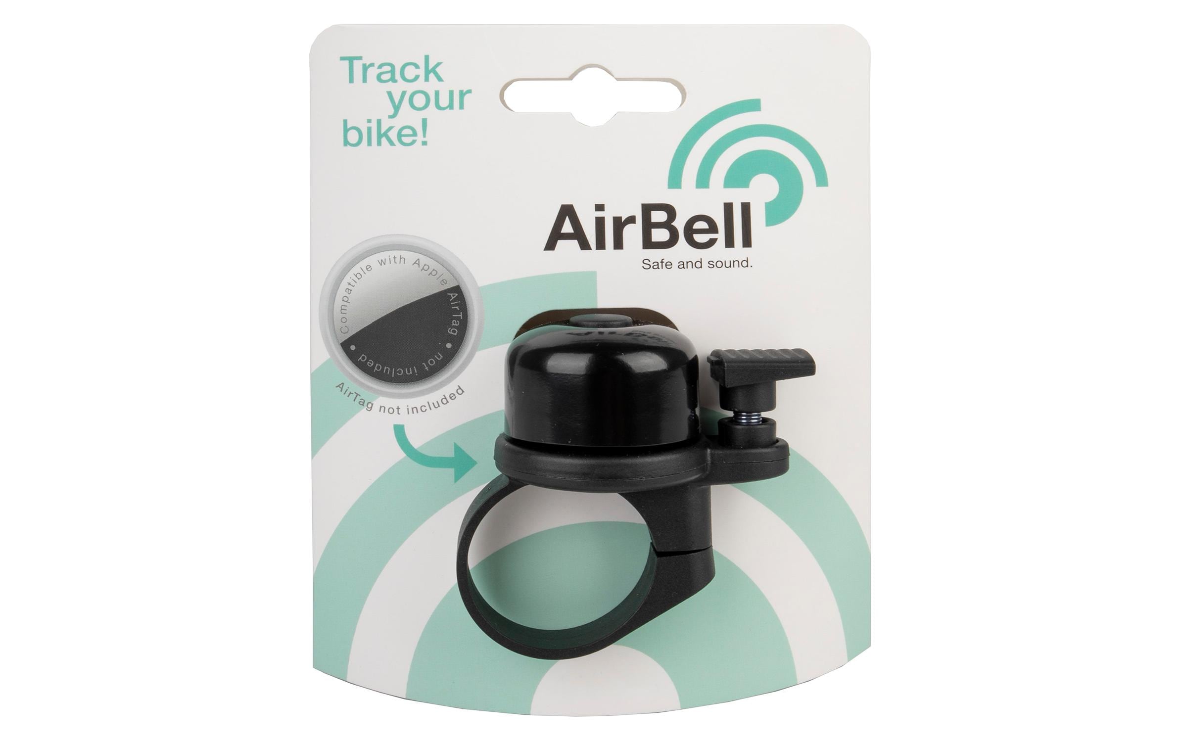 M-Wave Fahrradklingel AirBell mit AirTag Halter