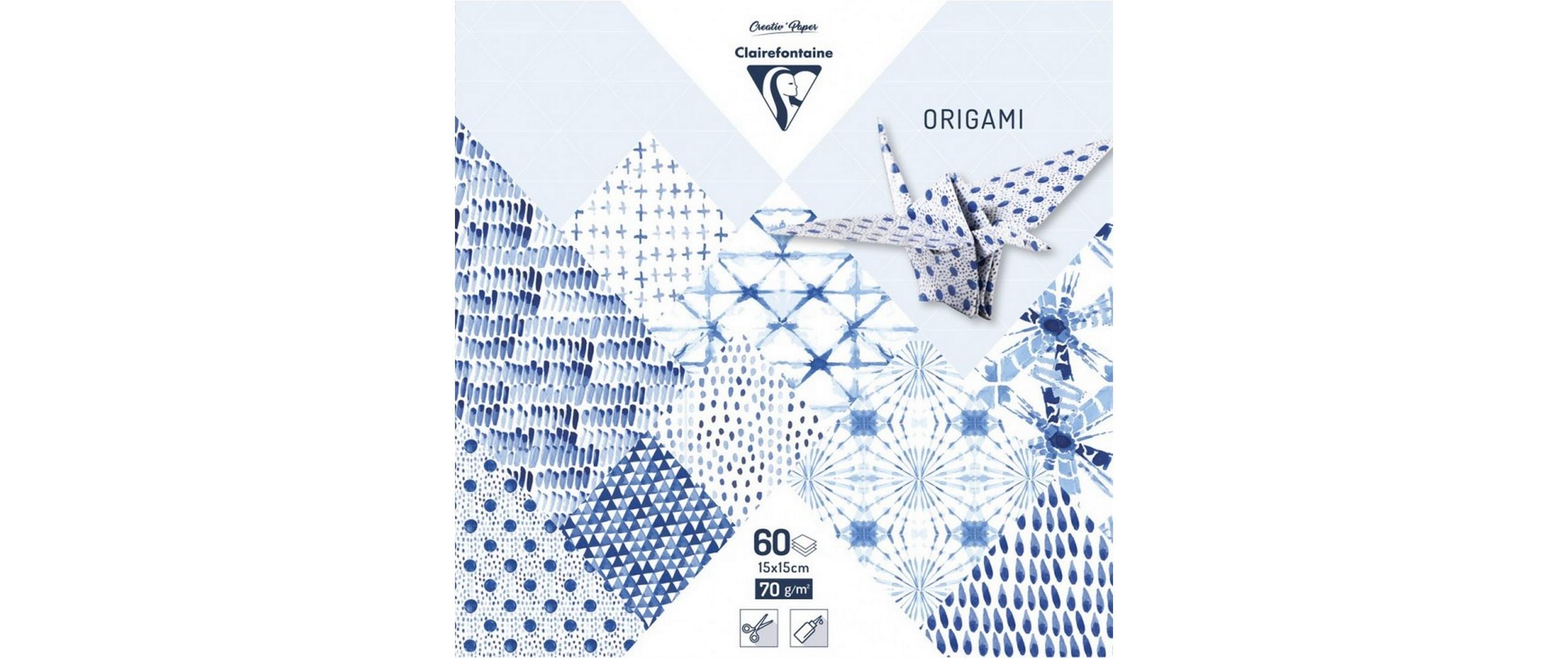 Clairefontaine Bastelpapier Origami Papier Shibori, 60 Blatt Clairefontaine Bastelpapier Origami Papier Shibori, 60 Blatt
