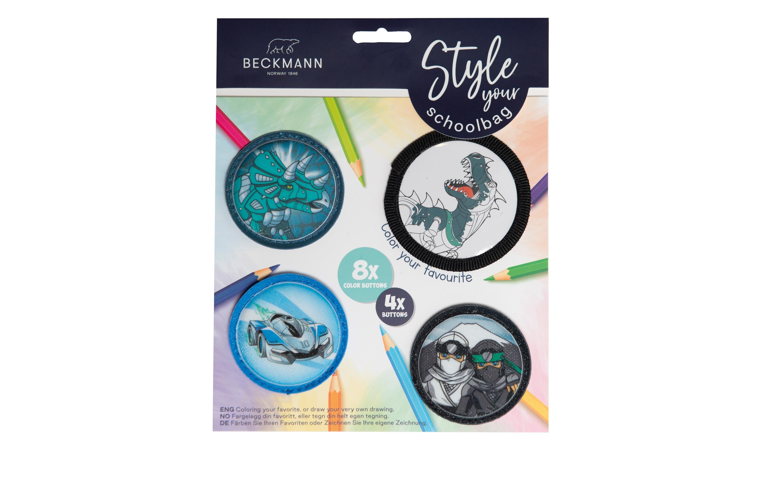 Beckmann Badges Kletties 4 Stück, Schwarz