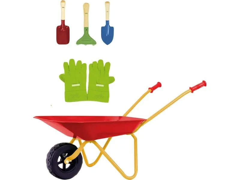 Klein-Toys Gartenspielgerät Kinderschubkarre mit Zubehör