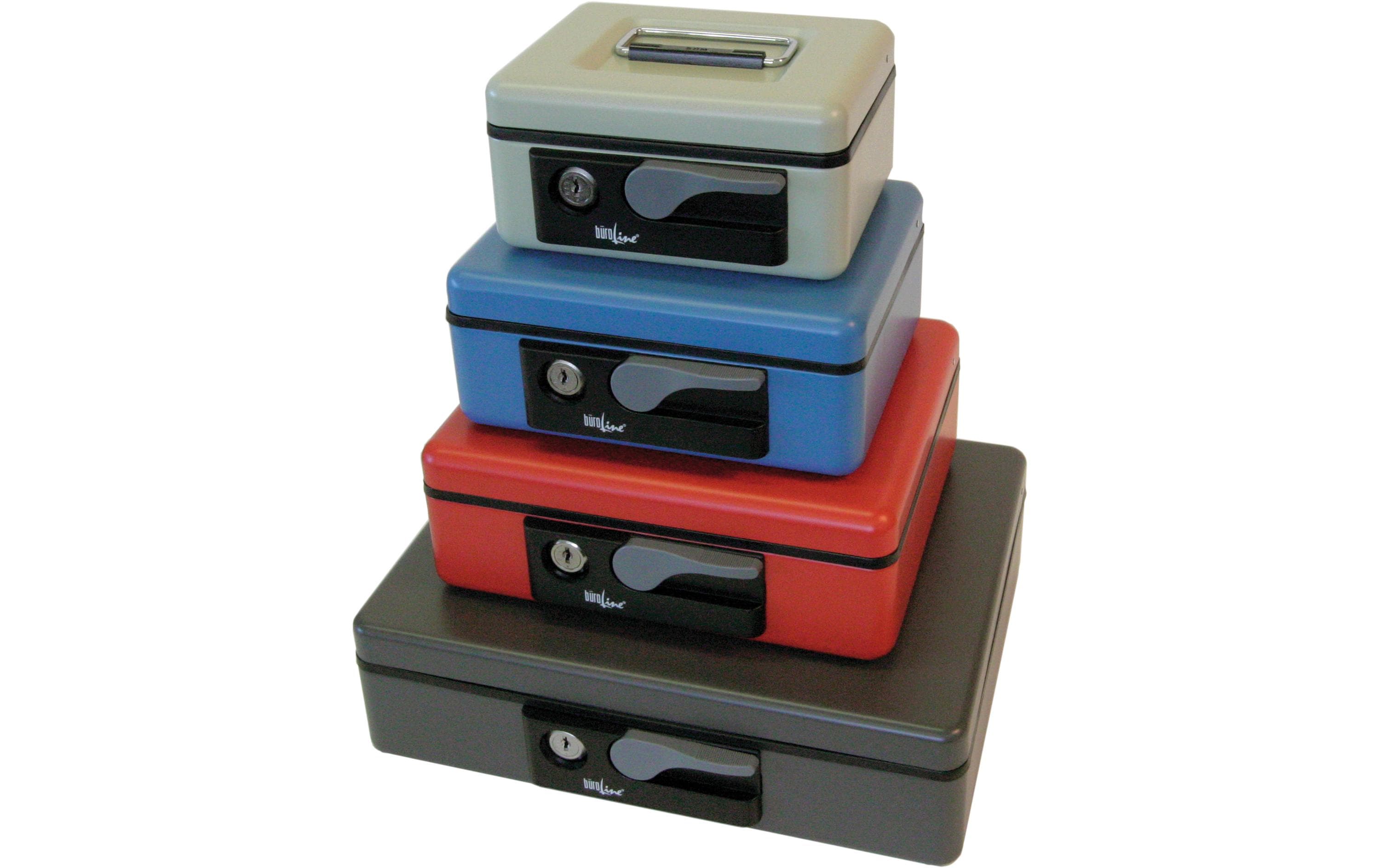 Büroline Geldkassette 30 x 8 x 23 cm Grau