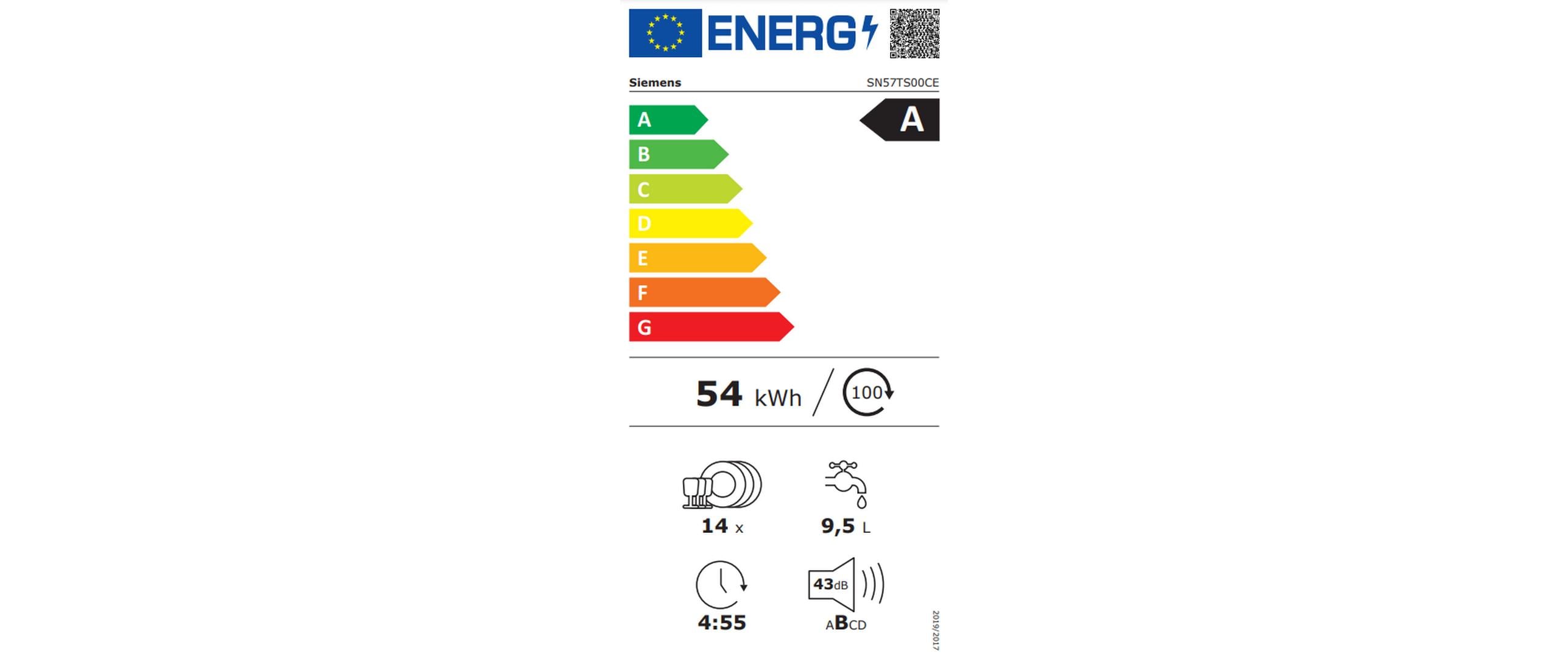 Siemens Einbaugeschirrspüler SN57TS00CE