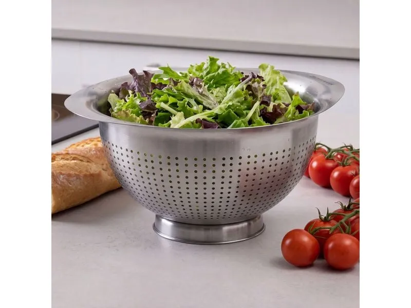 Fackelmann Abtropfsieb Sieb 26 cm, Edelstahl Fackelmann Abtropfsieb Sieb 26 cm, Edelstahl