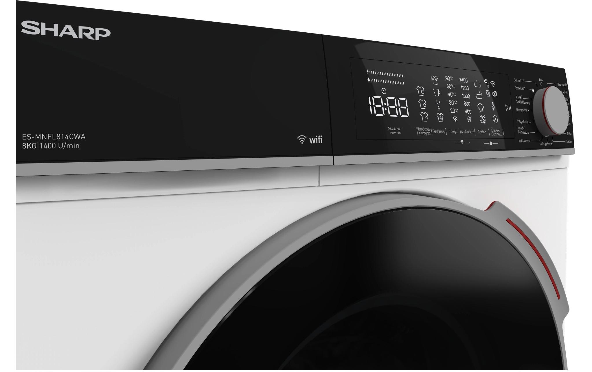 Sharp Waschmaschine ES-MNFL814CWA-CH Links Sharp Waschmaschine ES-MNFL814CWA-CH Links