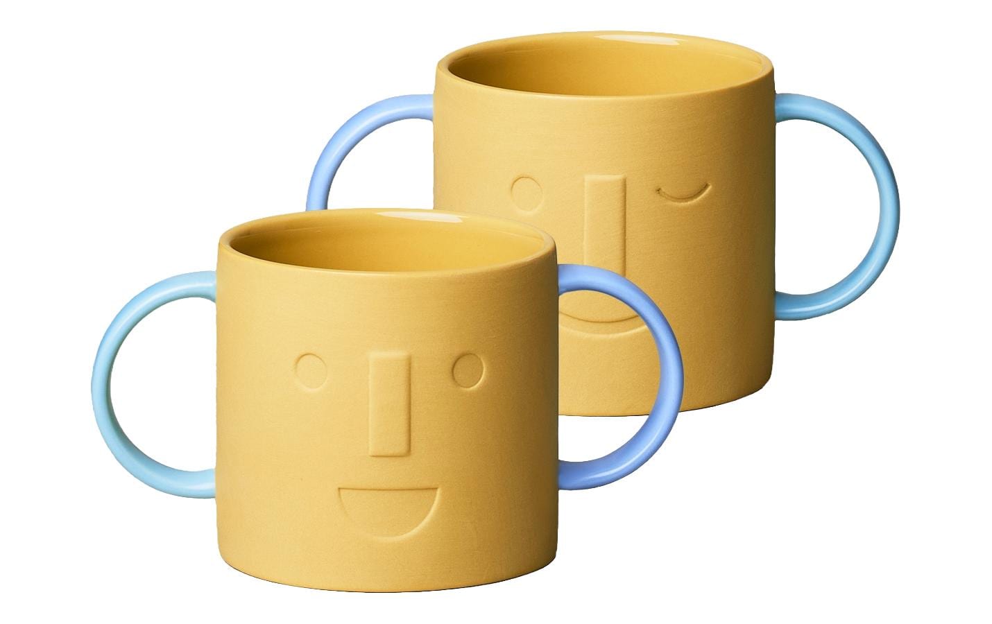 Chic Mic Kindertasse Good Mood Gelb/Blau Chic Mic Kindertasse Good Mood Gelb/Blau