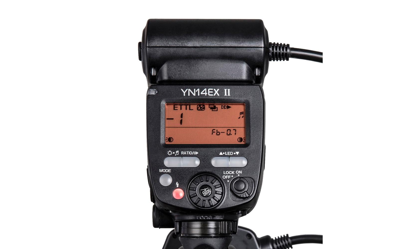 Yongnuo Fernauslöser YN-14EXII TTL-Makro-Ringlichtblitz für Canon