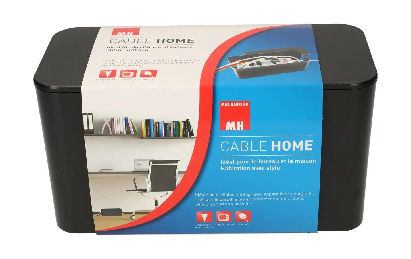 Max Hauri Kabelbox klein Schwarz