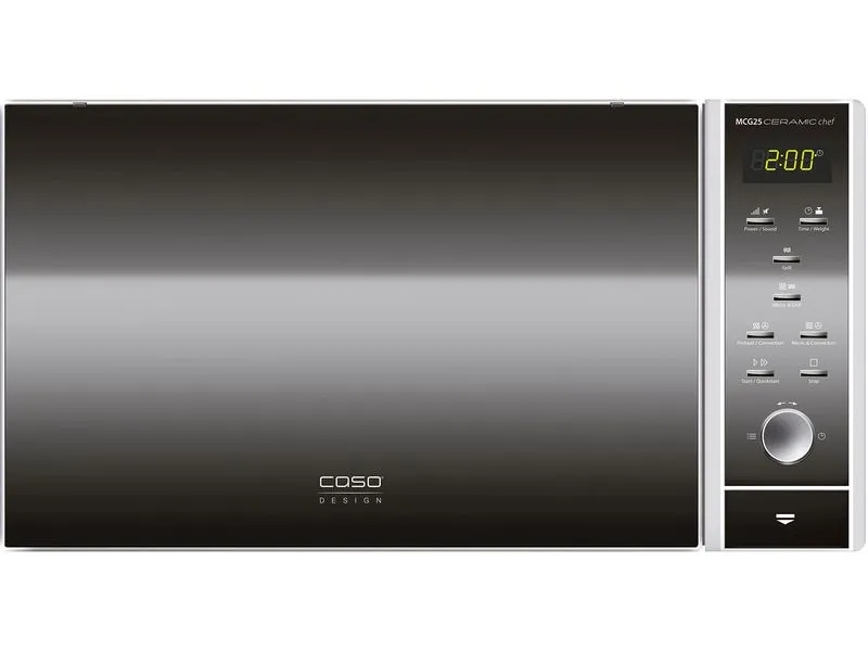 Caso Mikrowelle MCG 25 Ceramic Chef Schwarz Caso Mikrowelle MCG 25 Ceramic Chef Schwarz