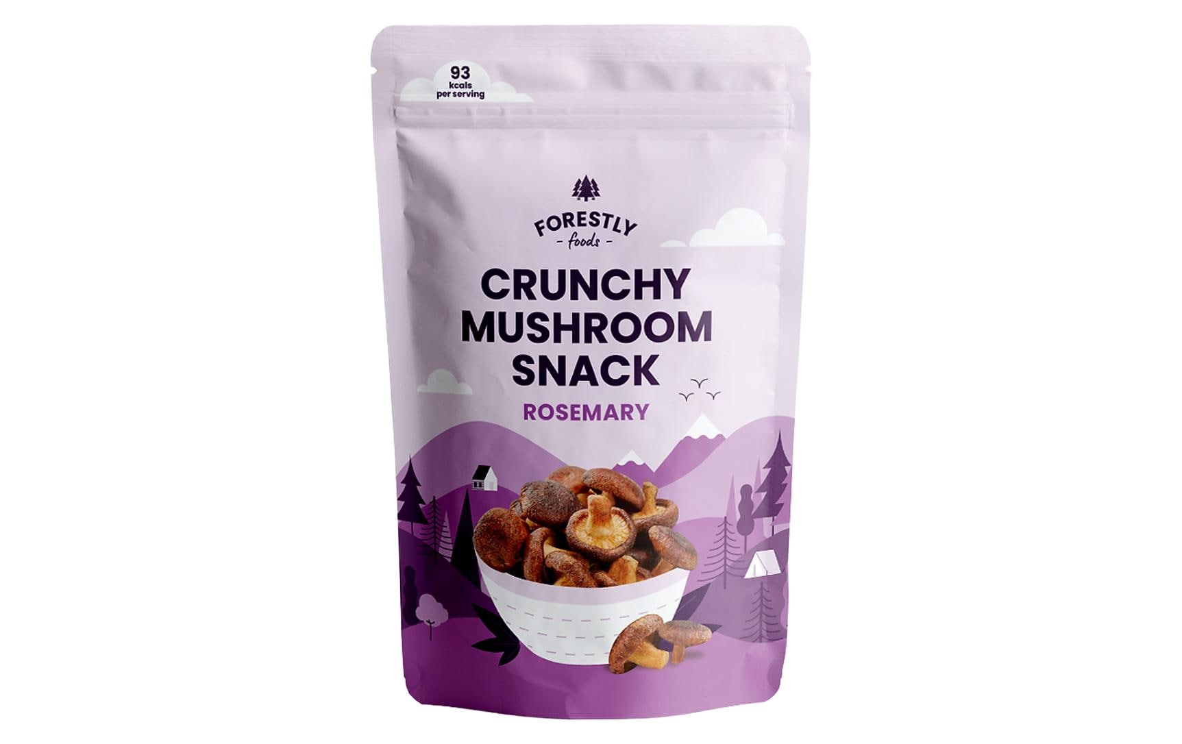 Forestly Foods Crunchy Mushroom Chips Rosmarin 50 g Forestly Foods Crunchy Mushroom Chips Rosmarin 50 g