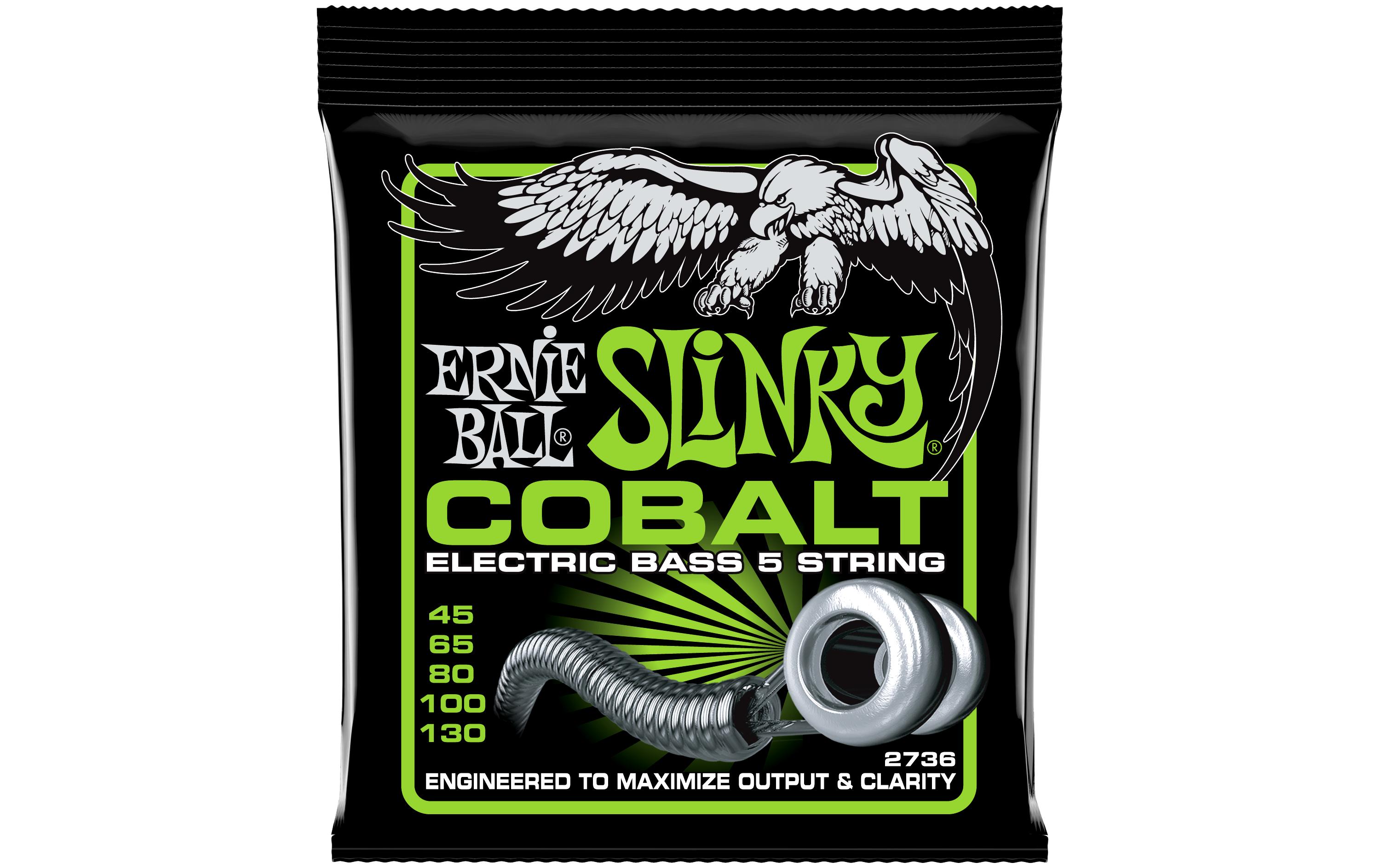 Ernie Ball Basssaiten 2736 Slinky Cobalt – Regular 45-130