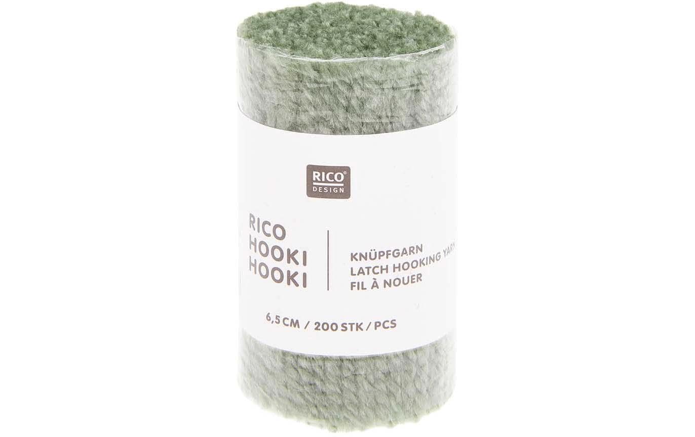 Rico Design Hooki Knüpfgarn Salbeigrün