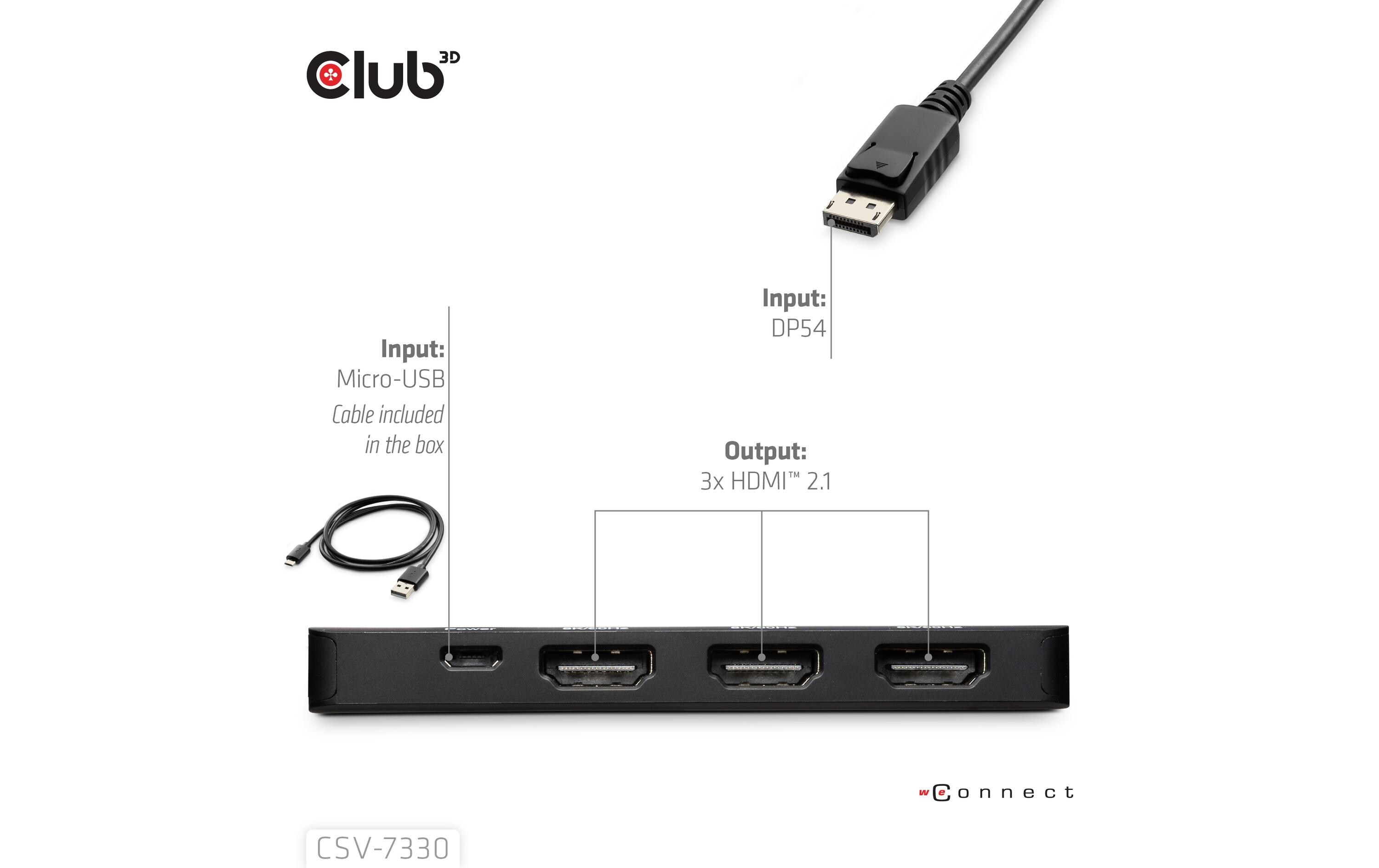 Club 3D Adapter CSV-7330 DisplayPort - HDMI