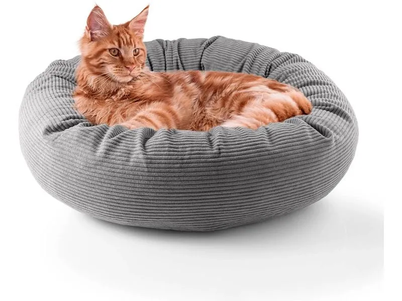 Lumaland Katzenbett Cord Grau Lumaland Katzenbett Cord Grau