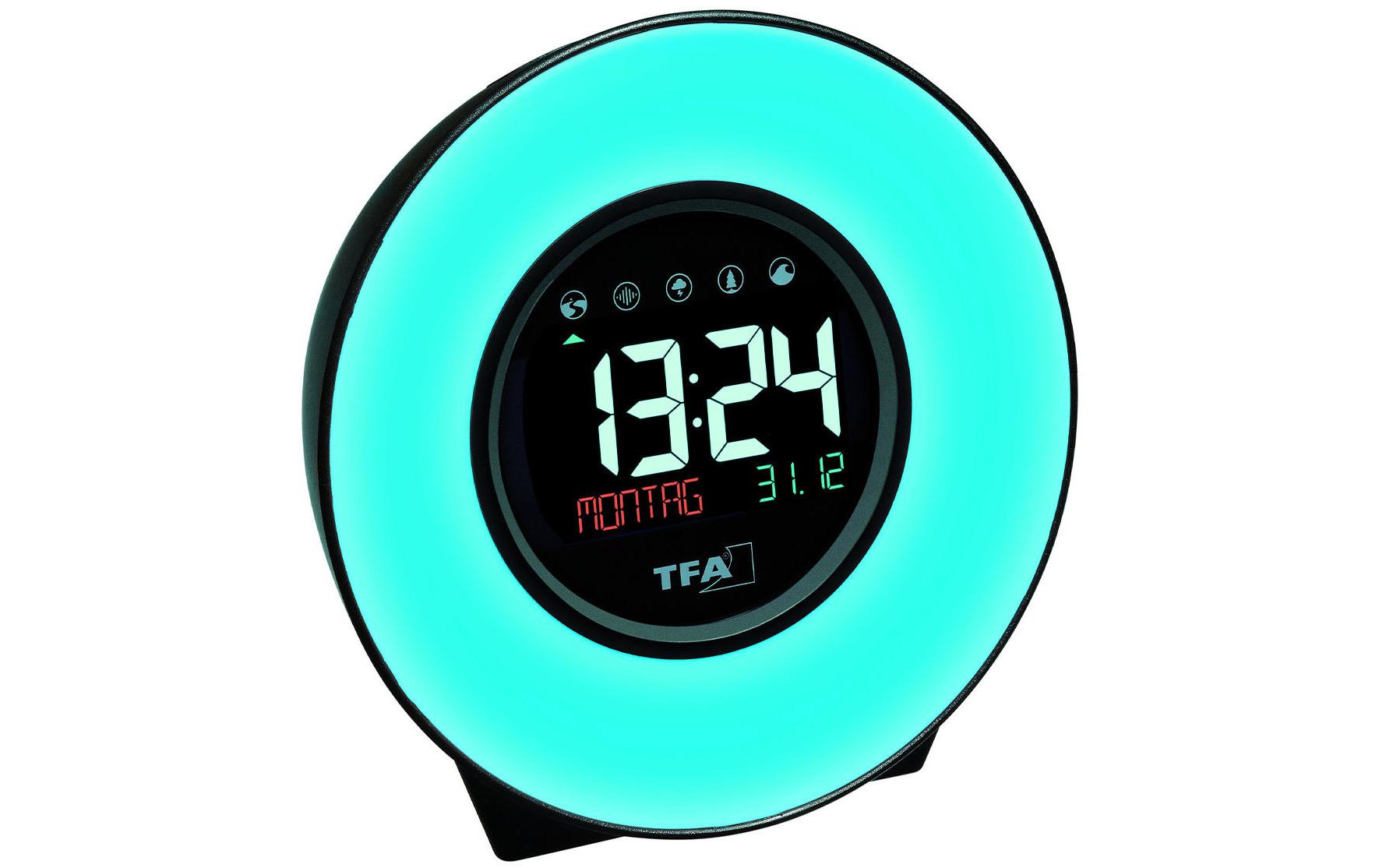 TFA Dostmann Wecker Moodlight mit Farbwechsel