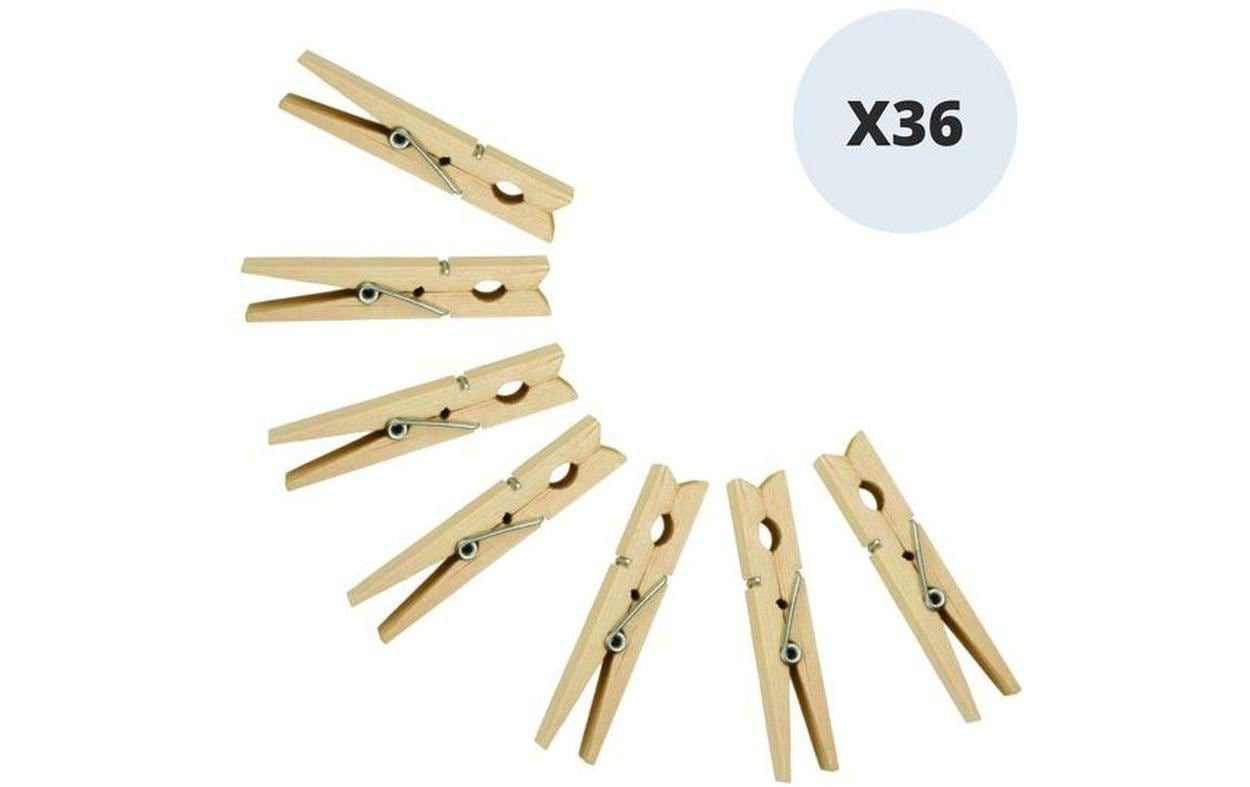 MSV Wäscheklammern 7 cm, 36 Stück