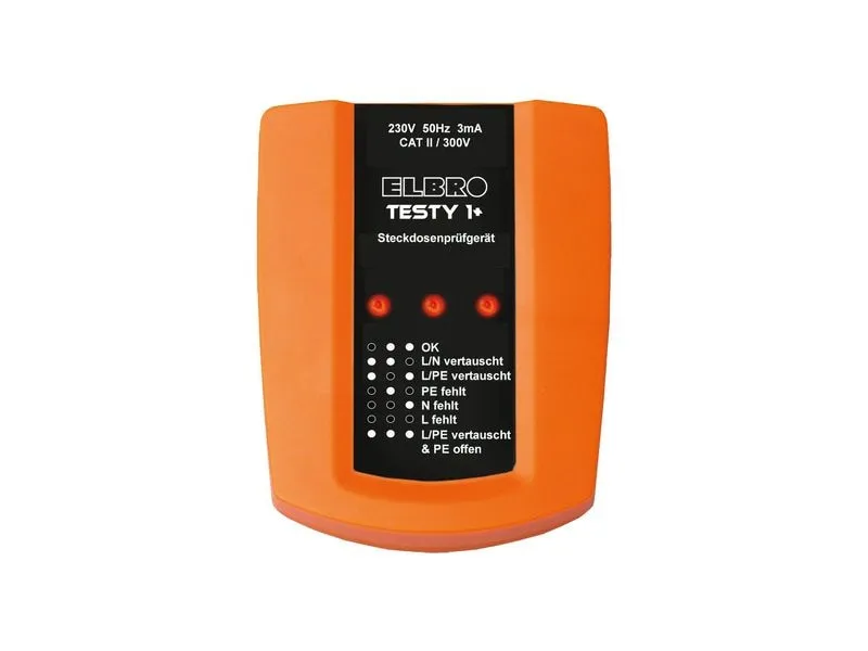 Elbro Steckdosenprüfgerät für Typ 12, 13, 23 TESTY 1+ Elbro Steckdosenprüfgerät für Typ 12, 13, 23 TESTY 1+