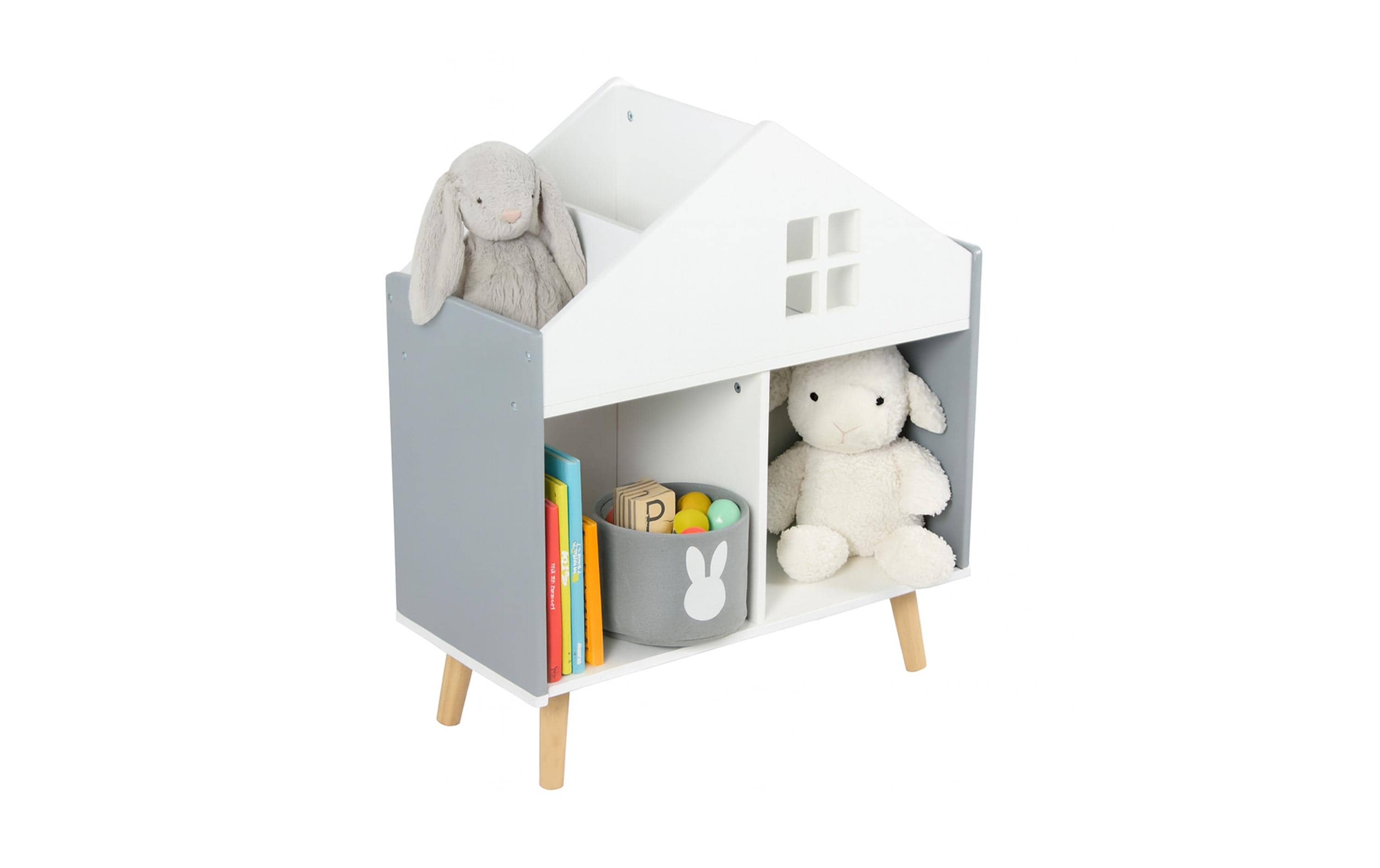 relaxdays Kinderregal Häuschen relaxdays Kinderregal Häuschen