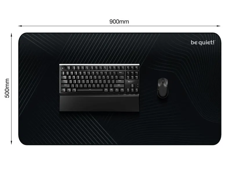 be quiet! Mousepad Schwarz