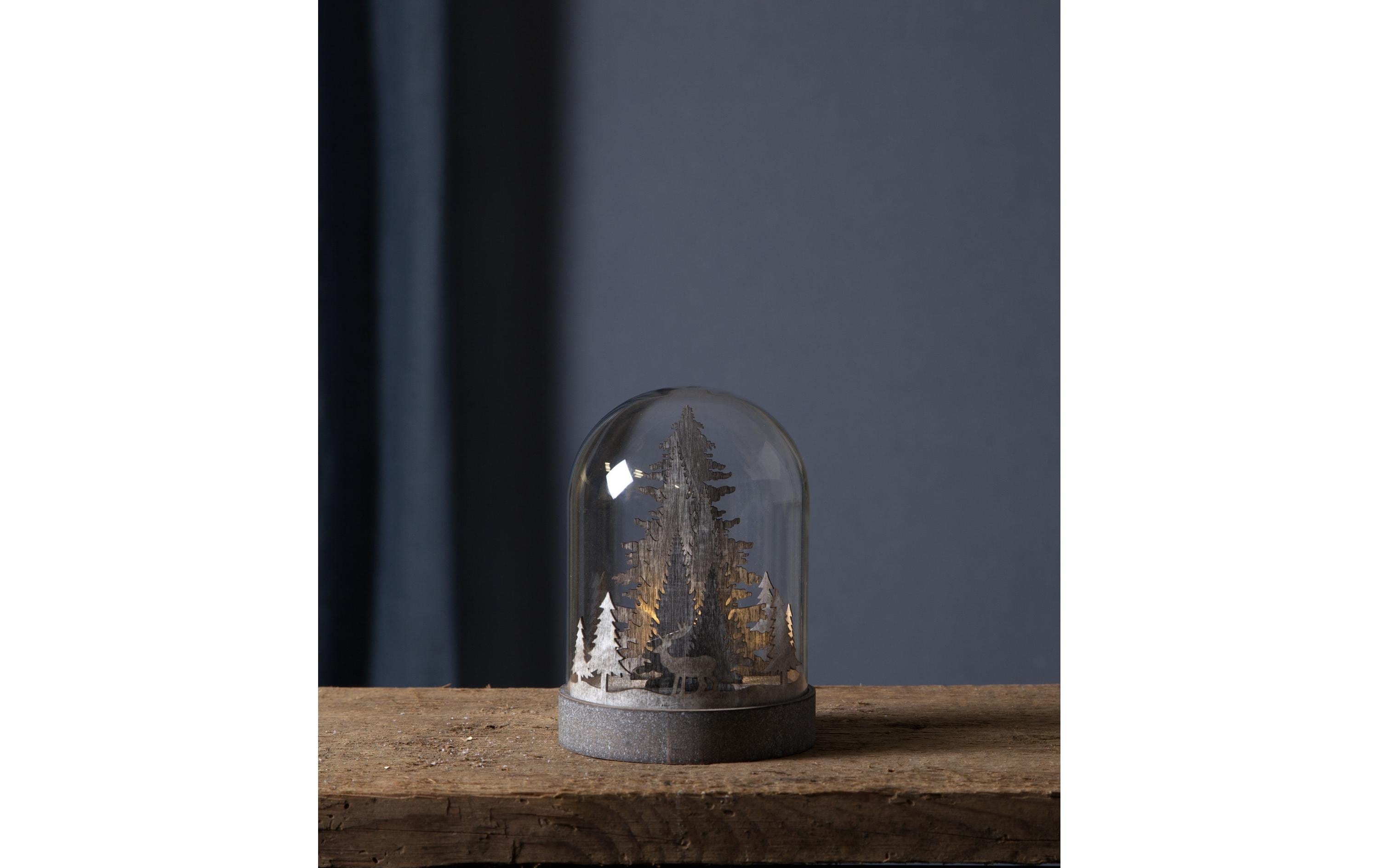 Star Trading Schneekugel Kupol Winterwald, 17.5 cm, Braun Star Trading Schneekugel Kupol Winterwald, 17.5 cm, Braun