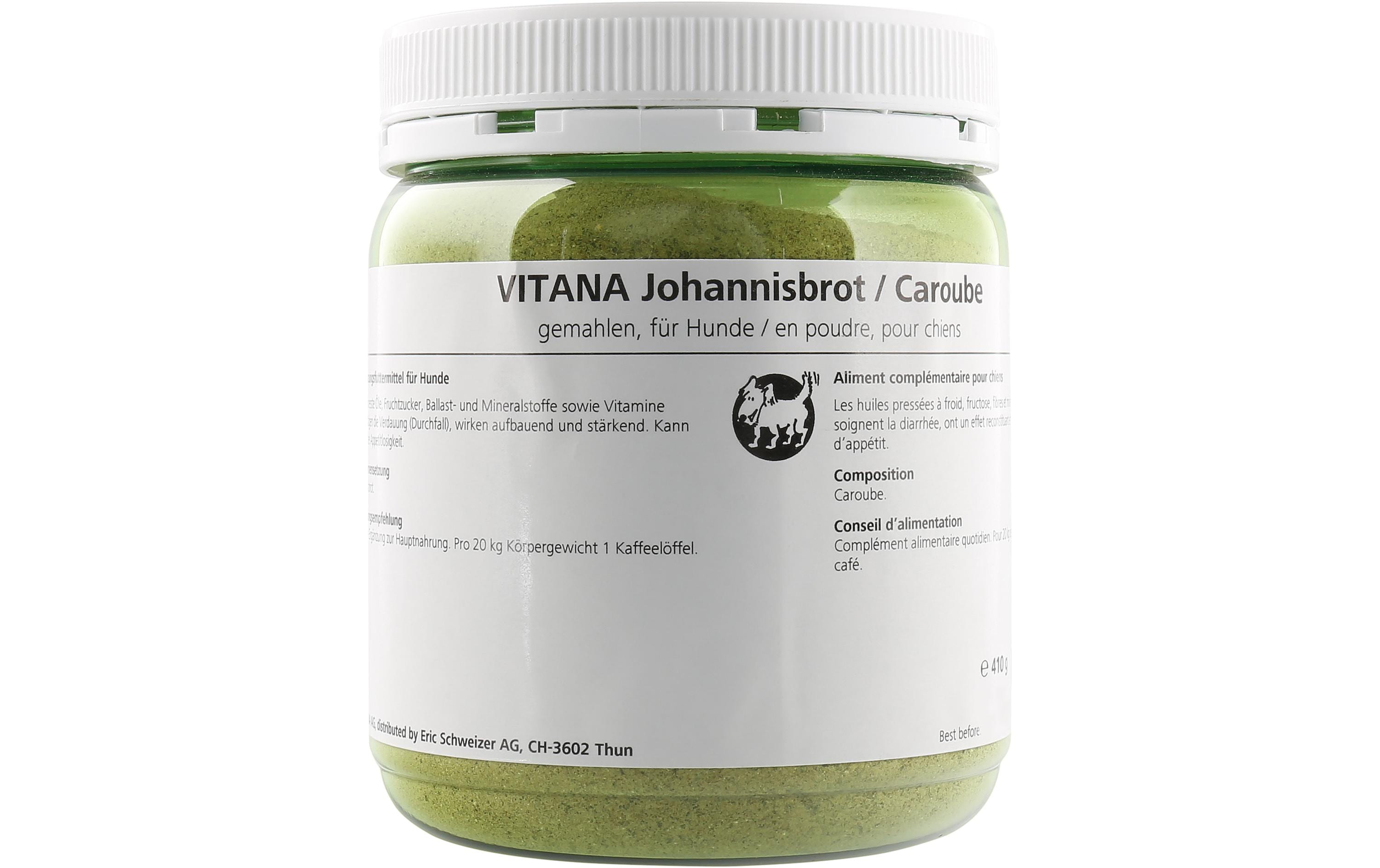 Vitana Hunde-Nahrungsergänzung Johannisbrot, 410 g