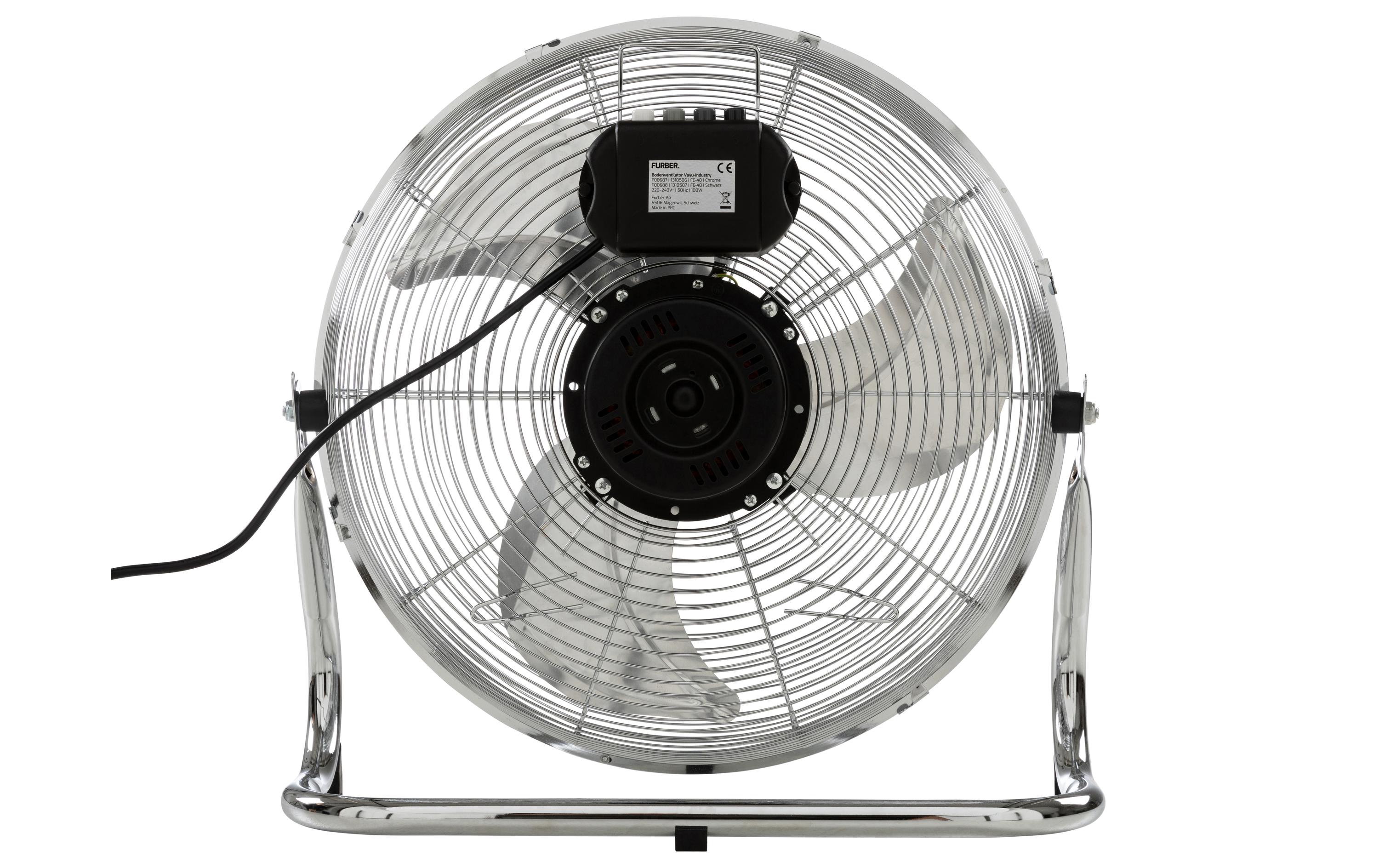 FURBER Bodenventilator Vayu-Industry 16'' Chrom